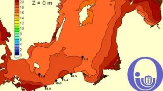 Temperatura Bałtyku / Pracownia Dynamiki Morza, Instytut Oceanografii, UG