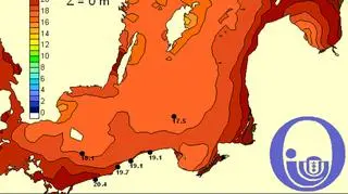 Temperatura Bałtyku/Pracownia Dynamiki Morza, Instytut Oceanografii, UG