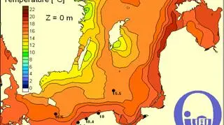 Temperatura Bałtyku/Pracownia Dynamiki Morza, Instytut Oceanografii UG