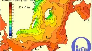 Temperatura Bałtyku/Pracownia Dynamiki Morza, Instytut Oceanografii UG