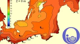 Temperatura Bałtyku/Pracownia Dynamiki Morza, Instytut Oceanografii, Uniwersytet Gdański