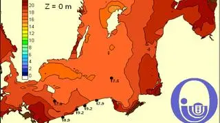 Temperatura Bałtyku/Pracownia Dynamiki Morza, Instytut Oceanografii, Uniwersytet Gdański
