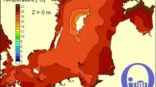 Temperatura Bałtyku/Pracownia Dynamiki Morza, Instytut Oceanografii, Uniwersytet Gdański