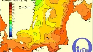 Temperatura Bałtyku/Pracownia Dynamiki Morza, IO,UG