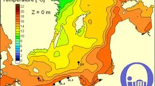 Temperatura Bałtyku/Pracownia Dynamiki Morza, IO,UG