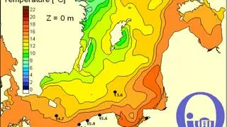 Temperatura Bałtyku/Pracownia Dynamiki Morza, IO,UG