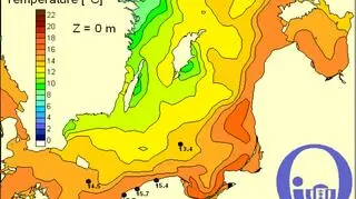 Temperatura Bałtyku/Pracownia Dynamiki Morza, IO,UG