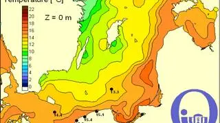 Temperatura Bałtyku/Pracownia Dynamiki Morza, IO,UG
