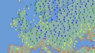 Temperatura dziś rano w Europie
