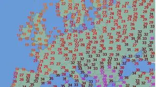 Temperatura maksymalna 30 lipca w Europie (wetteronline.de)