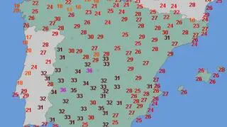 Temperatura maksymalna 30 maja w Europie (wetteronline