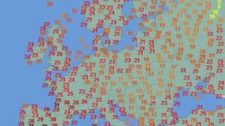 Temperatura maksymalna w niedzielę 31 maja (wetteronline.de)