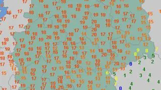 Temperatura maksymalna w Niemczech 21 lutego (wetteronline