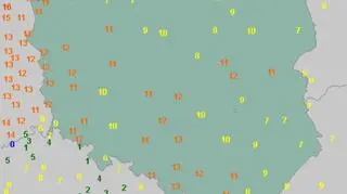 Temperatura maksymalna w Polsce w poniedziałek (wetteronline