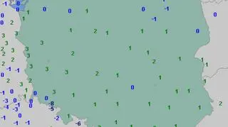 Temperatura minimalna 28 listopada (wetteronline