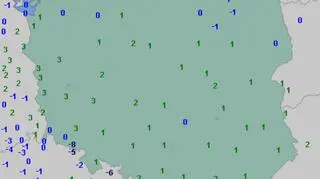 Temperatura minimalna 29 listopada (wetteronline