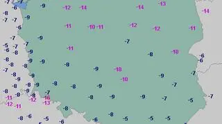 Temperatura minimalna w piątek (wetteronline.de)