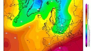 Temperatura na wysokości 1,5 km 26 września 1906 roku – możliwe opady śniegu na terenach Polski przedwojennej (NOAA)