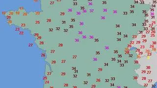 Temperatura powietrza 7 sierpnia 2018 o godz