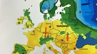 Temperatura powietrza nad Europą