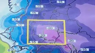 Temperatura powietrza w niedzielę (ECMWF)