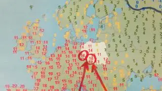 Temperatura powietrza w sobotę (wetteronline