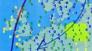Temperatura powietrze w niedzielę około godziny 7 (wetteronline