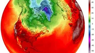 Temperatura w Ameryce w poniedziałek 7 września (podana w stopniach Celsjusza) (climatereanalyzer