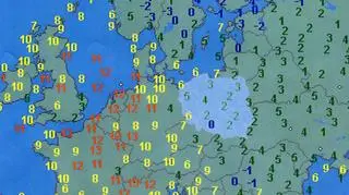 Temperatura w Europie w czwartek o poranku według Wetteronline