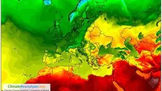 Temperatura w Europie we wtorek