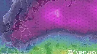 Temperatura w niedzielę na wysokości 1,5 km