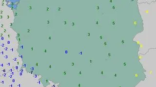Temperatura w Polsce 11 listopada o godzinie 7