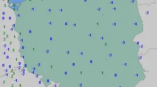 Temperatura w Polsce 15 kwietnia o godzinie 6 (za wetteronline