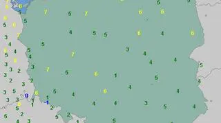 Temperatura w Polsce 20 września o godzinie 4 (wetteronline.de)