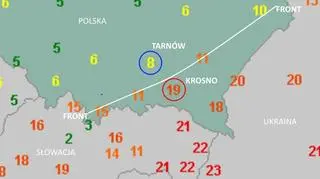 Temperatura w środę, 26 kwietnia