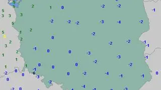 Temperatura w środę rano