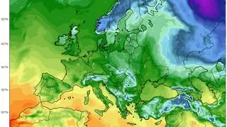 Temperatura w Wieczór Wigilijny według modelu GFS/University of Maine