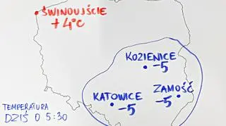 Temperatura we wtorek rano