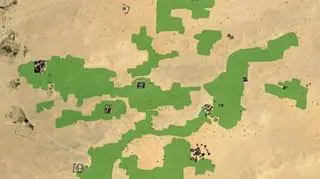 Tereny na Saharze, gdzie niegdyś znajdowała się cywilizacja Garamantów/Google Earth