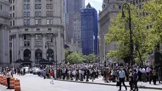 Tłum ludzi na Manhattanie/PAP/EPA