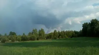 Trąba powietrzna nad Wandzinem (Kontakt 24/Michał Tadeusz Mrozek)