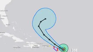Trasa huraganu Jose (źródło: NOAA)