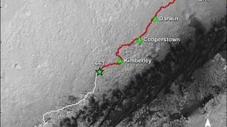Trasa jaką ma do pokonania Łazik