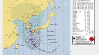 Trasa przebiegu tajfunu Haishen (JTWC)