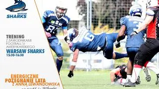 Trening z zawodnikami Warsaw Sharks