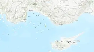 Trzęsieni ziemi u wybrzeży Turcji (USGS)