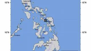 Trzęsienie ziemi na Filipinach (USGS)