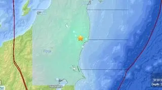 Trzęsienie ziemi na wschód od Fukushimy