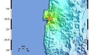 Trzęsienie ziemi w Chile / USGS