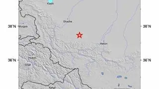 Trzęsienie ziemi w Chinach w okręgu Pishan